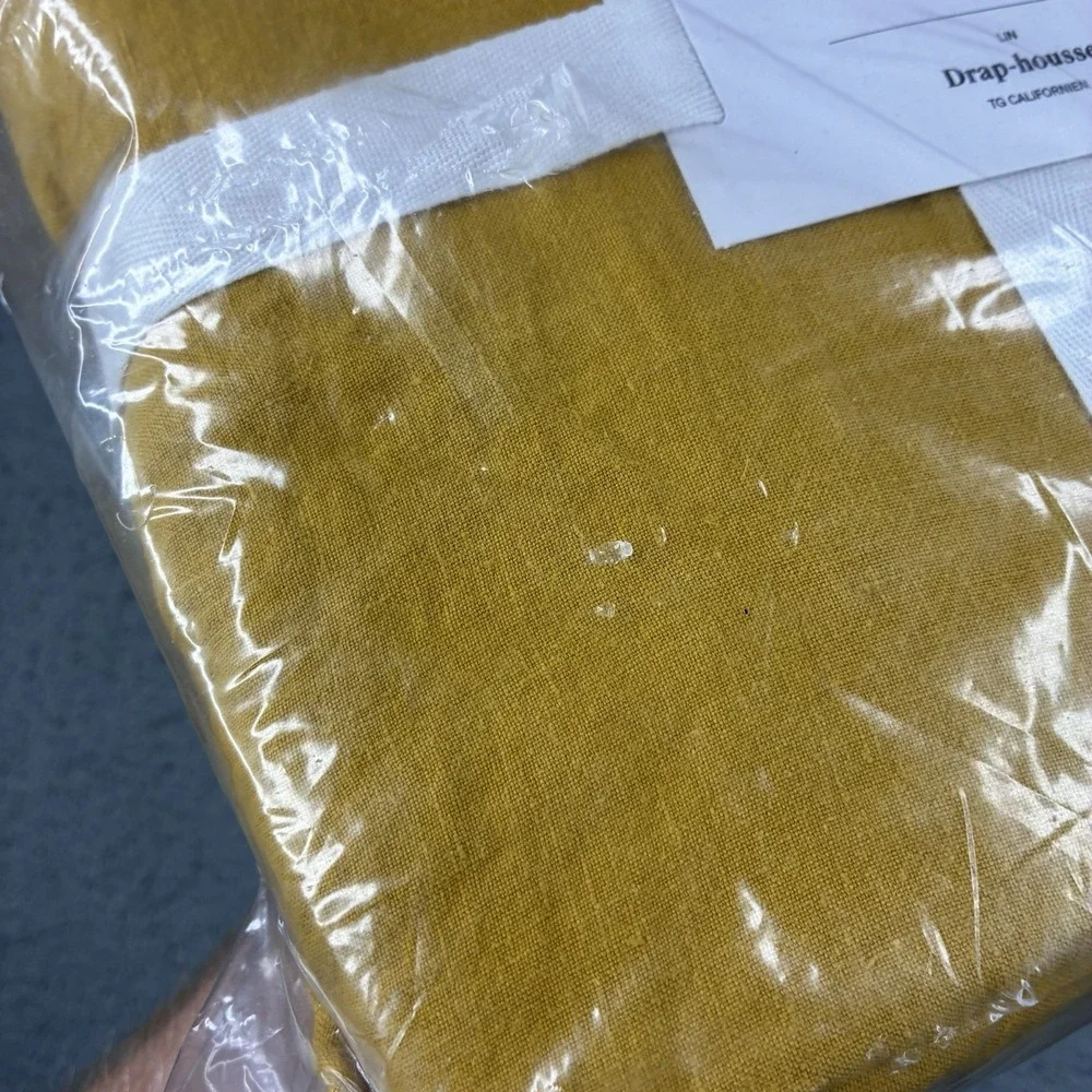 Parachute Linen Fitted Sheet California King Marigold 100% Linen New